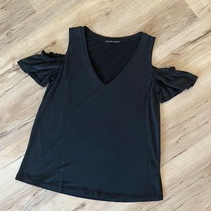 Harlowe & Graham Flutter sleeve tee